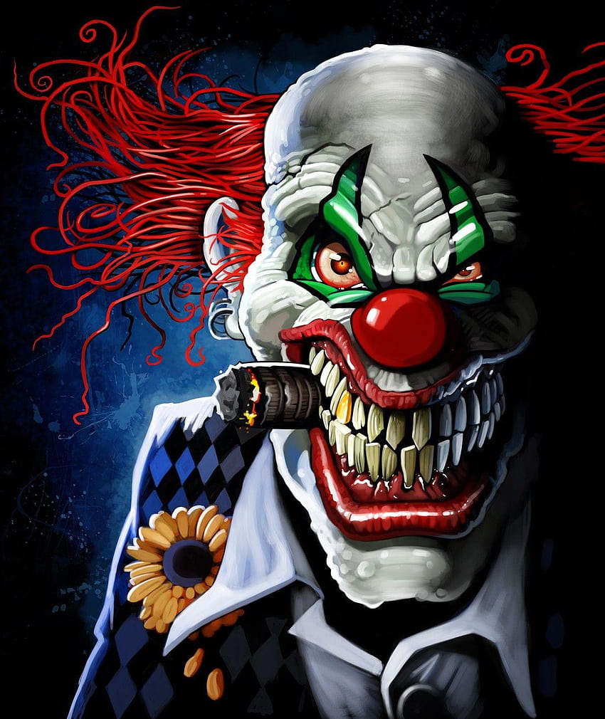 Joker, kötü, palyaço, dijital sanat ::, joker palyaçonun HD telefon duvar kağıdı