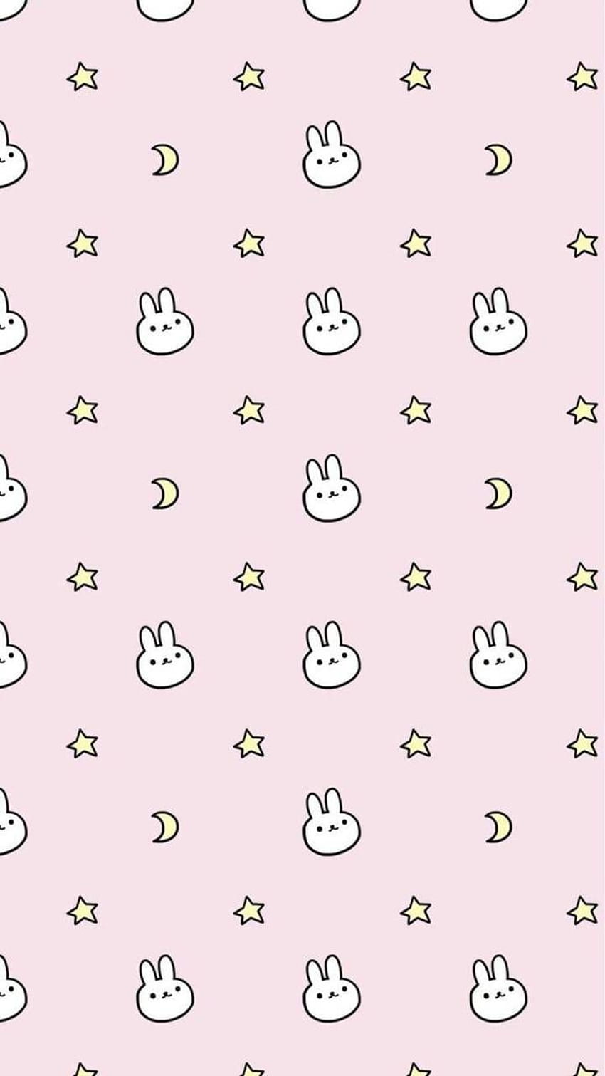 Kawaii bunny by Hexstly, rabbit aesthetic HD phone wallpaper | Pxfuel