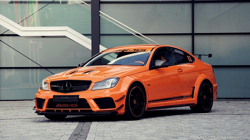 C63 AMG, Mercedes Benz, Orange, Car / and, amg c63 HD wallpaper | Pxfuel