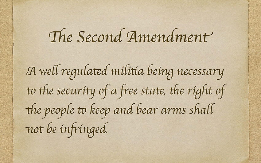 Second Amendment to the United States Constitution HD wallpaper