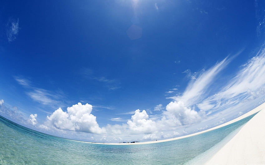 4 Beach Panorama, tropical beach panorama HD wallpaper