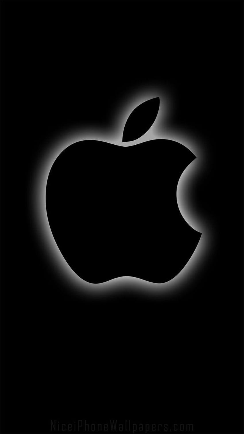 Iphone 7 Grupo Jet Black, logotipo de apple iphone fondo de pantalla del teléfono