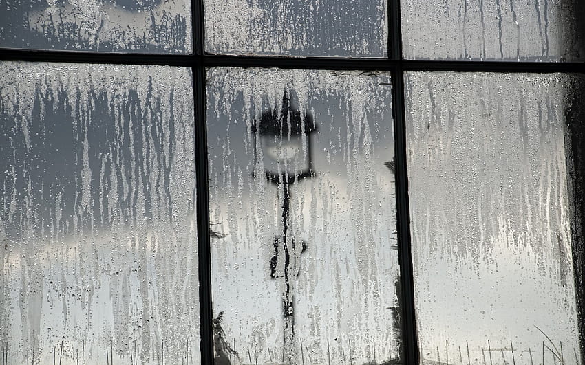 Window Rain Drops Storm Mood, winter rain window HD wallpaper
