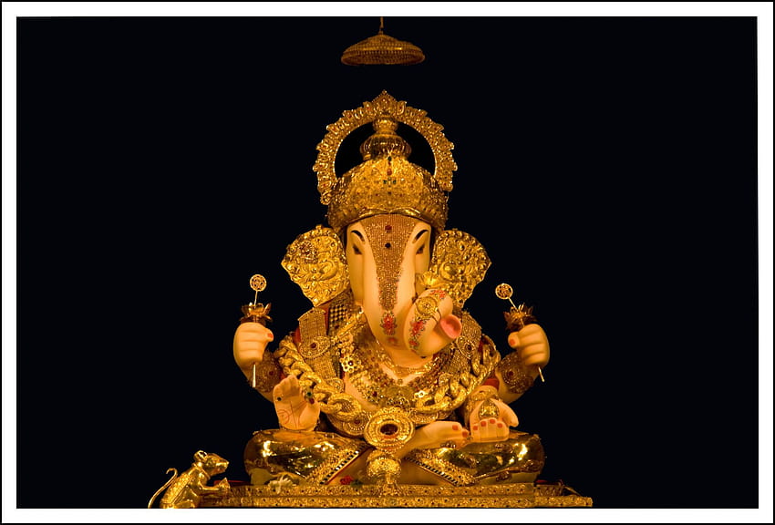 Plik:10 Dagdusheth Halwai Ganpati Ganesha Deity India.jpg, dagdusheth ganpati Tapeta HD