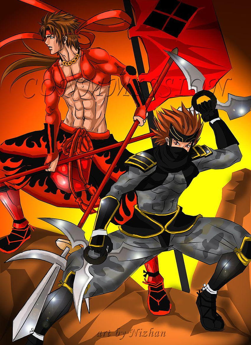 Sasuke and Yukimura for Perseide by Nizhan, basara 2 heroes HD phone wallpaper
