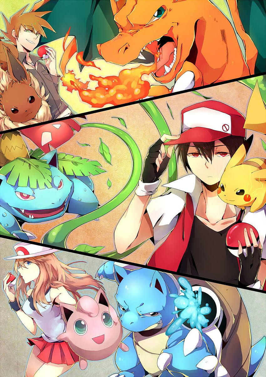 Red x blue pokemon HD phone wallpaper | Pxfuel