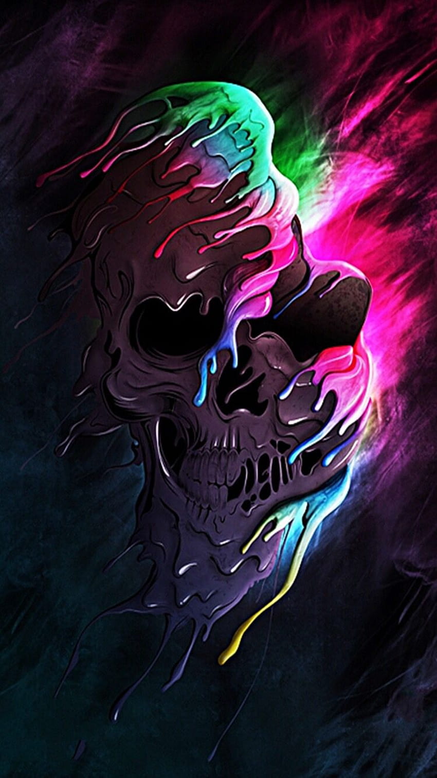 Cool Skull Backgrounds, rainbow skulls HD phone wallpaper | Pxfuel