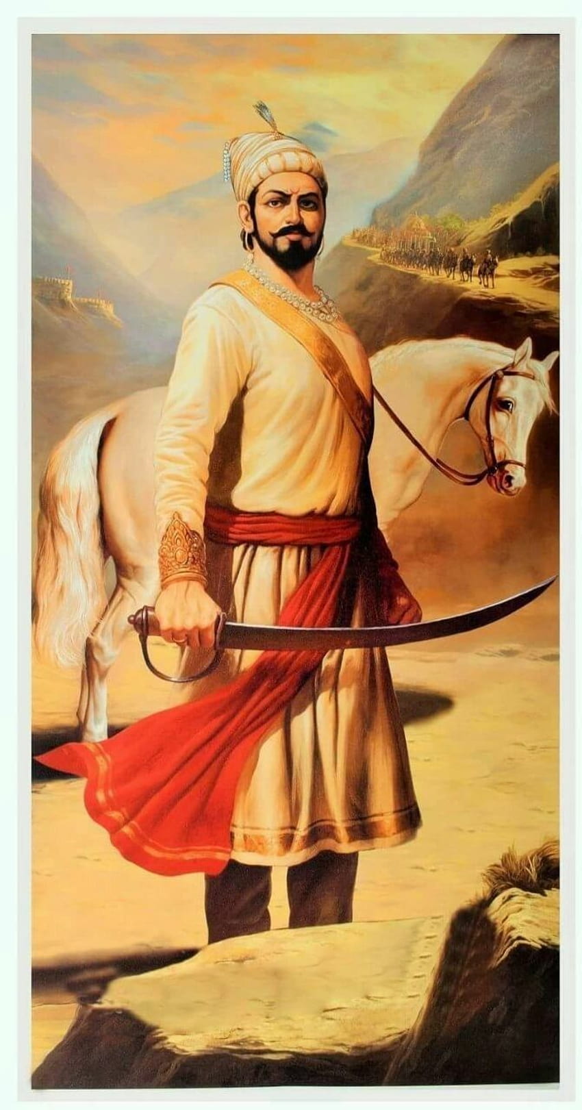 Chhatrapati Shivaji Maharaj, hinduski wojownik Tapeta na telefon HD