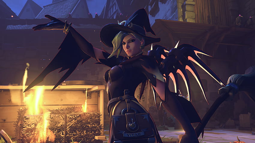 Mercy 1920x1080 Posted By Michelle Peltier Witch Mercy Hd Wallpaper