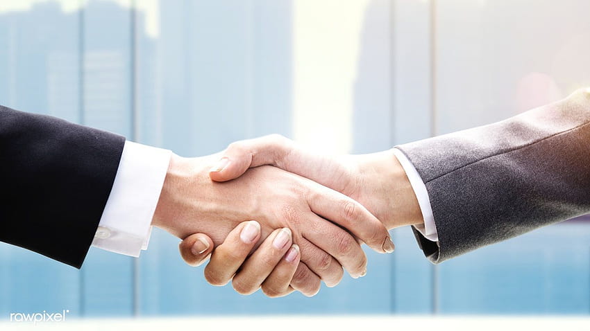 premium of Business people shaking hands in, handshake HD wallpaper