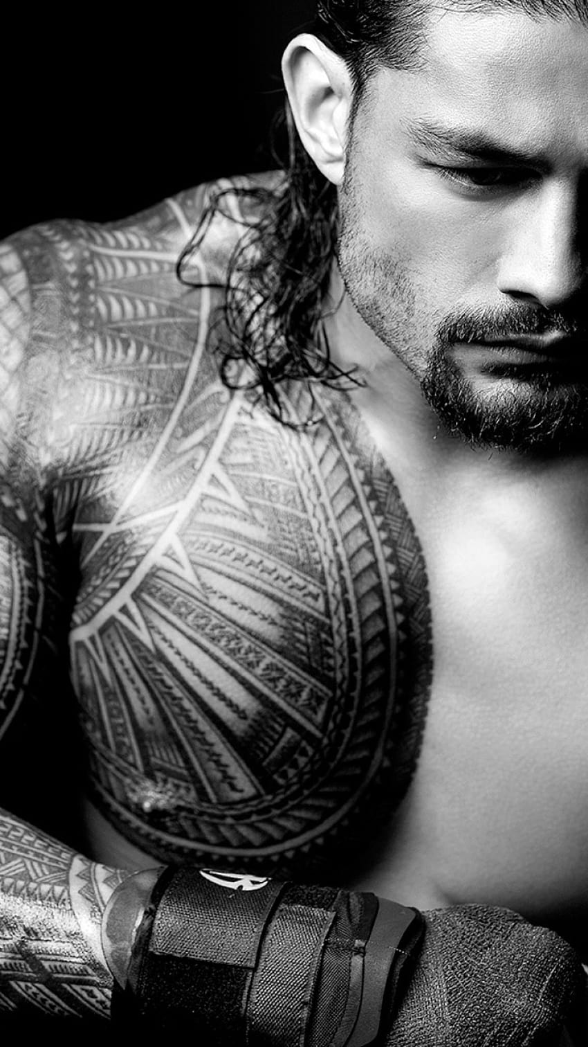 Roman Reigns Samoan Polynesian Tattoo Stencil Template  eBay