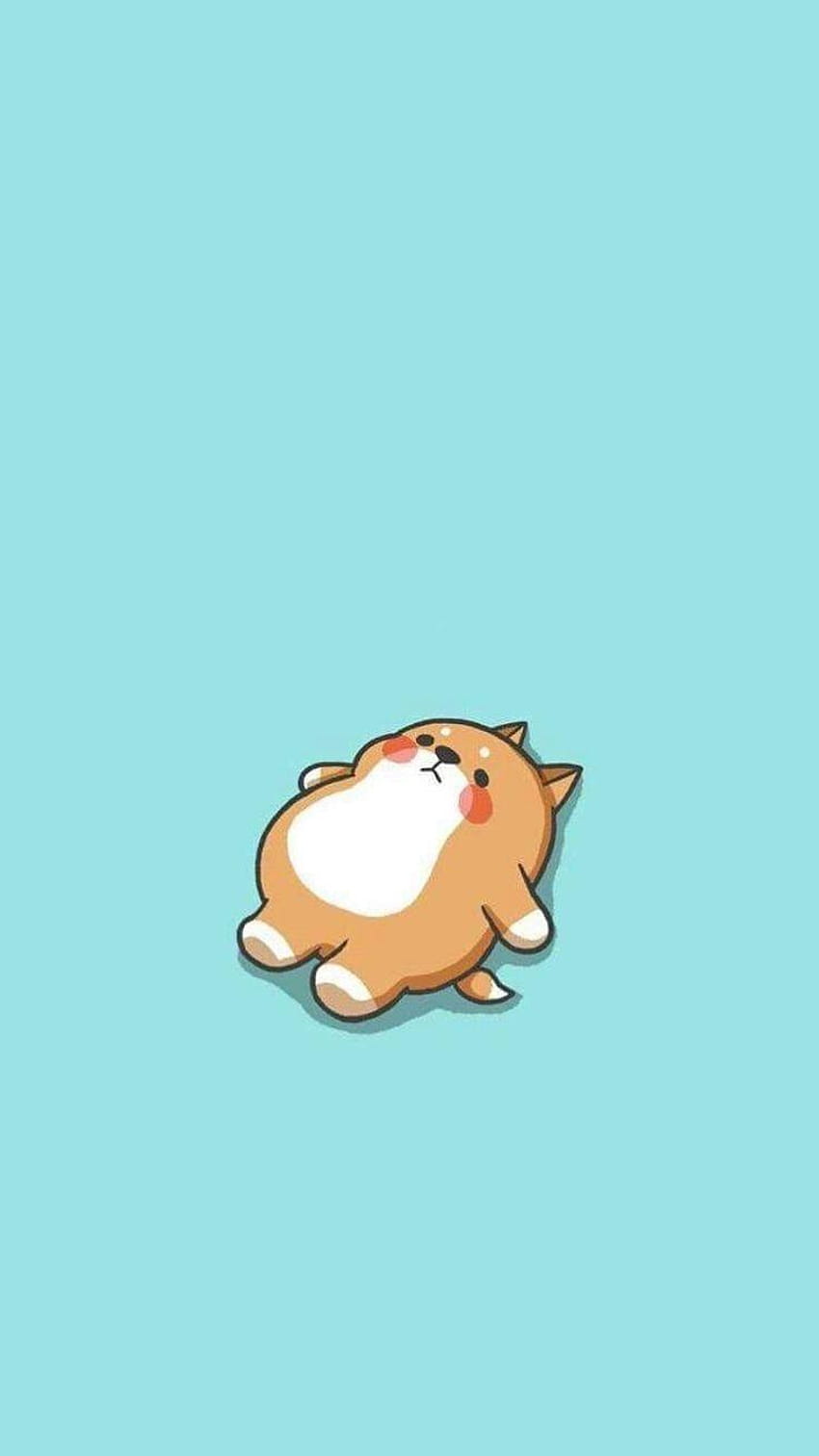 Kawaii Cute Dog Cartoon, corgi de dessin animé mignon Fond d'écran de téléphone HD
