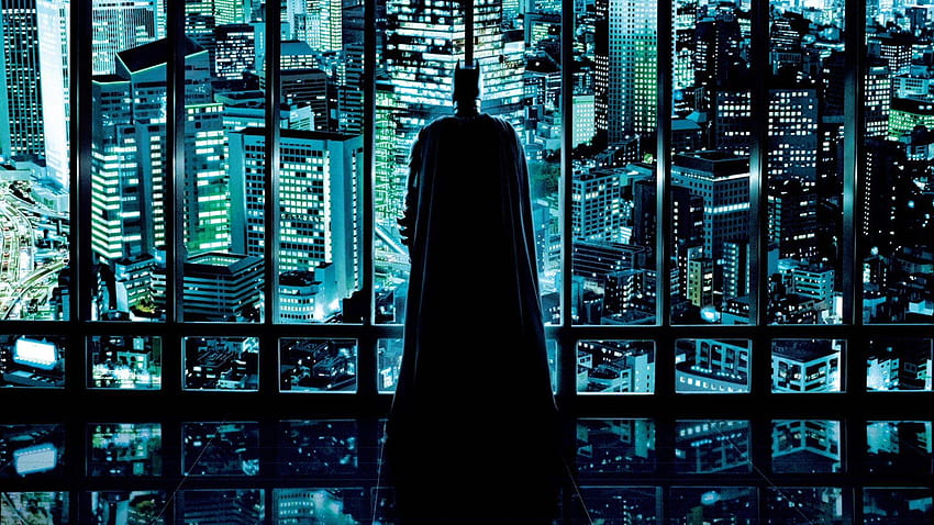 Batman surplombant Gotham City par Daily Fond d'écran HD