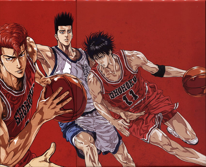 anime, Sports, Basketball, Group, Guys, Slam, Dunk, Series, sports anime HD wallpaper