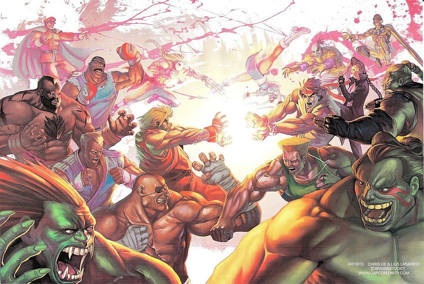 Street Fighter 2 Group, fighting games HD wallpaper