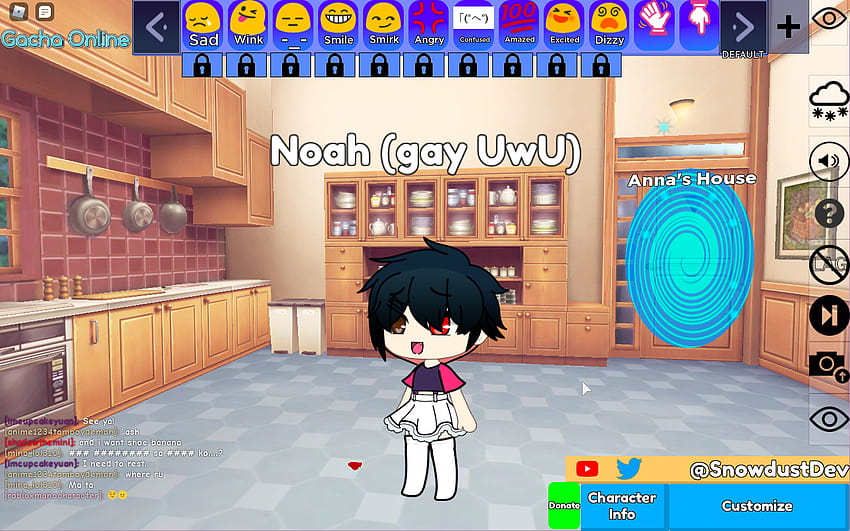 Dressing up as a femboy to see how cringe this Gacha Online Roblox ...