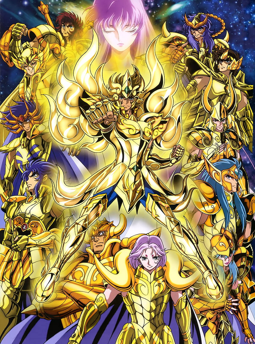 Saint Seiya: Soul of Gold, os cavaleiros do โซโซโซ วอลล์เปเปอร์โทรศัพท์ HD