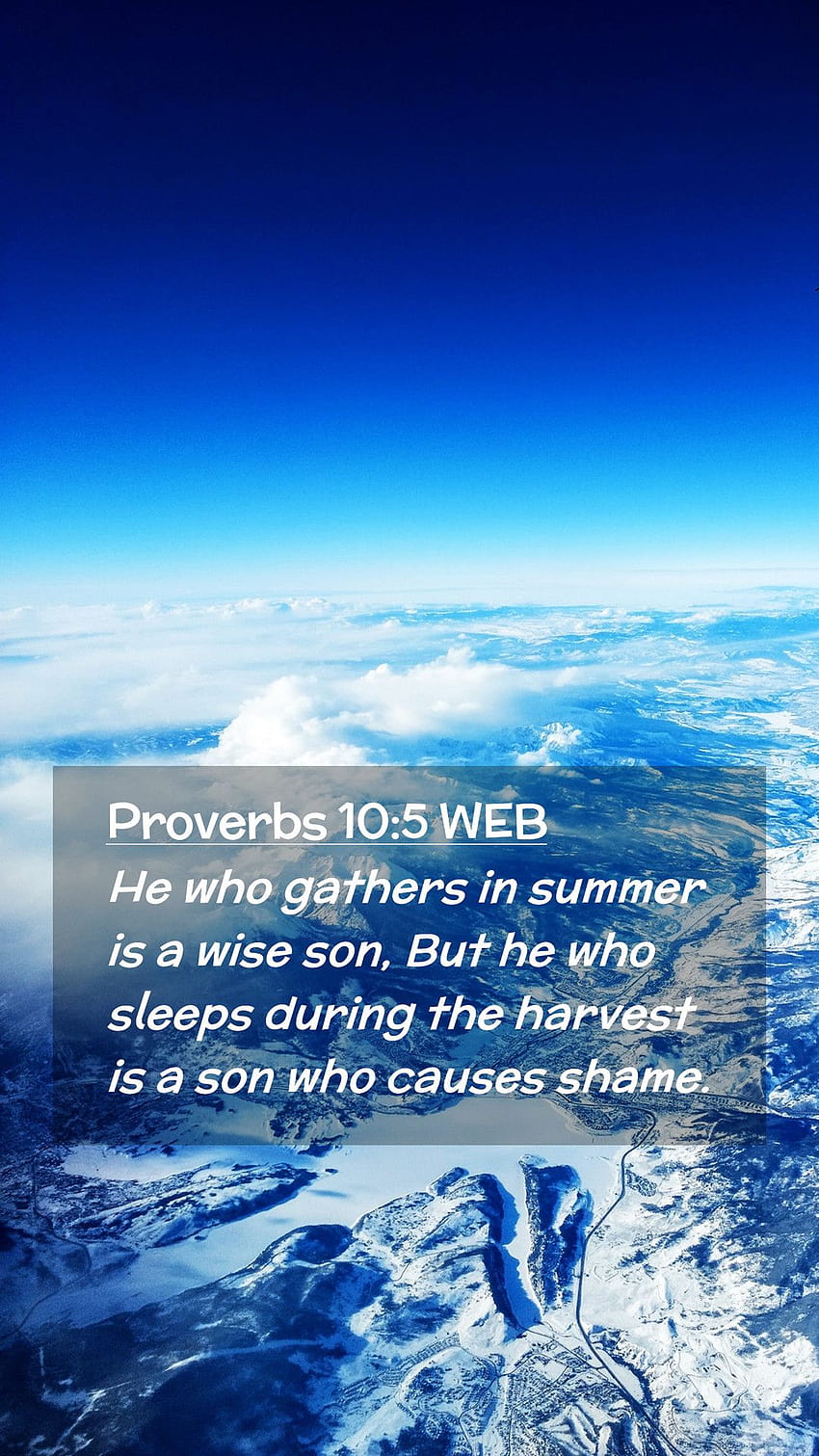 Proverbs 10:5 WEB Mobile Phone, summer bible verse HD phone wallpaper