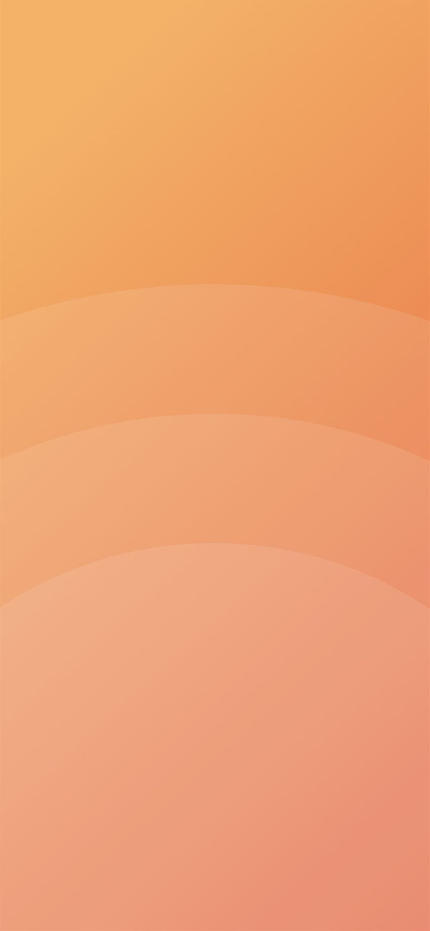 サークル オレンジ色のシンプルなミニマル パターンの背景 iPhone X、オレンジ色のミニマリスト HD電話の壁紙