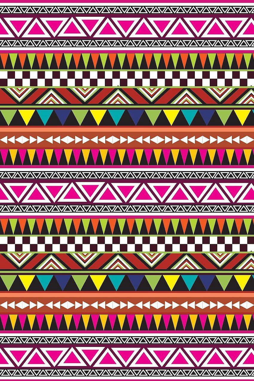 Aztec Pattern, tribal aztec pink HD phone wallpaper