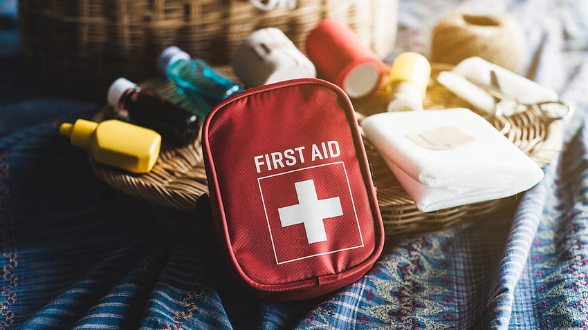 First Aid Travel Kit, kit di primo soccorso Sfondo HD