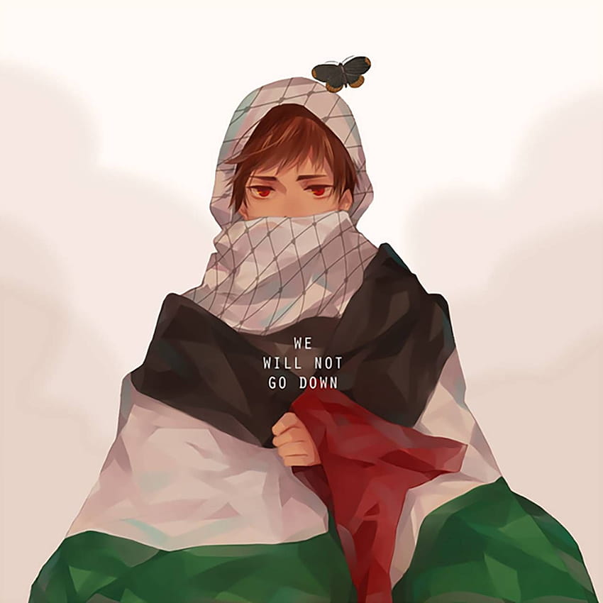 Anime Palestine โดย GhostKnightX สาวชาวปาเลสไตน์ วอลล์เปเปอร์โทรศัพท์ HD