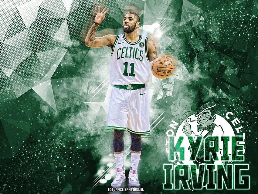 Kyrie Irving ke Boston Celtics Fan Art oleh Lancetastic27, kyrie irving 2018 Wallpaper HD