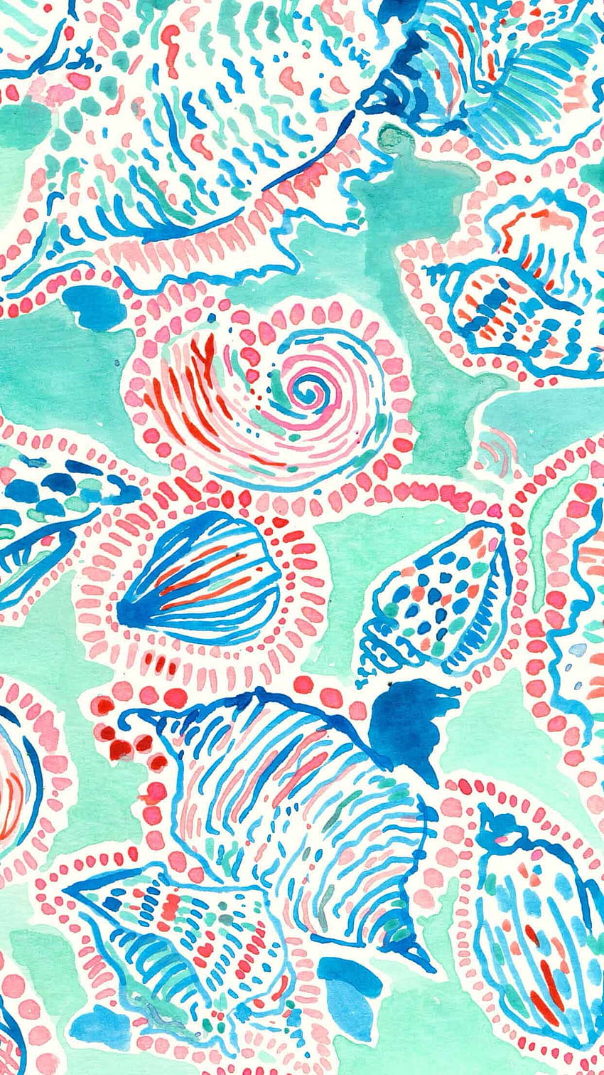 Lilly Pulitzer ☆ Find more watercolor + at @pretty, preppy iphone HD phone wallpaper
