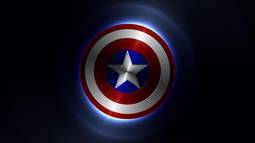 Щит на Капитан Америка HD тапет