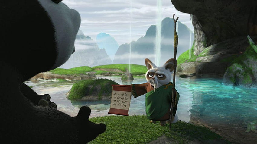Çizgi film filmleri Kung Fu Panda Kung Fu Master Shifu, usta filmler HD duvar kağıdı