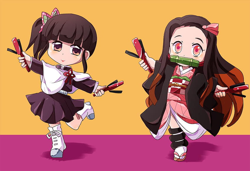 Cute Kawaii Demon Chibi Sticker Anime Siblings - Etsy