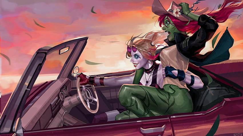 1920x1080 Harley Quinn With Poison Ivy Fun Laptop Full , Backgrounds, and HD wallpaper