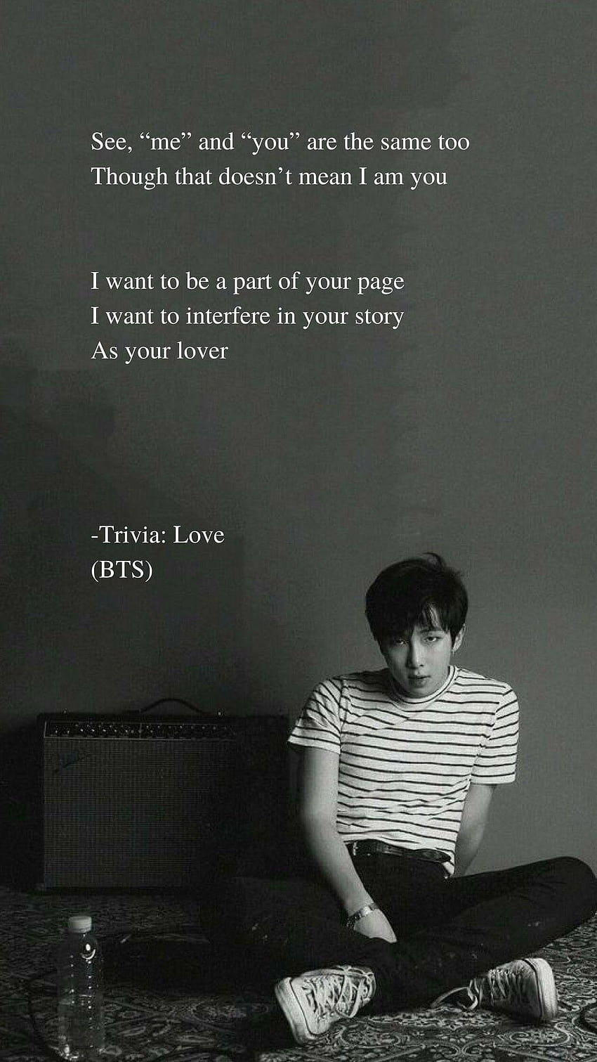Trivia: Love by BTS RM Lyrics in 2019, bts rm quotes HD phone wallpaper ...