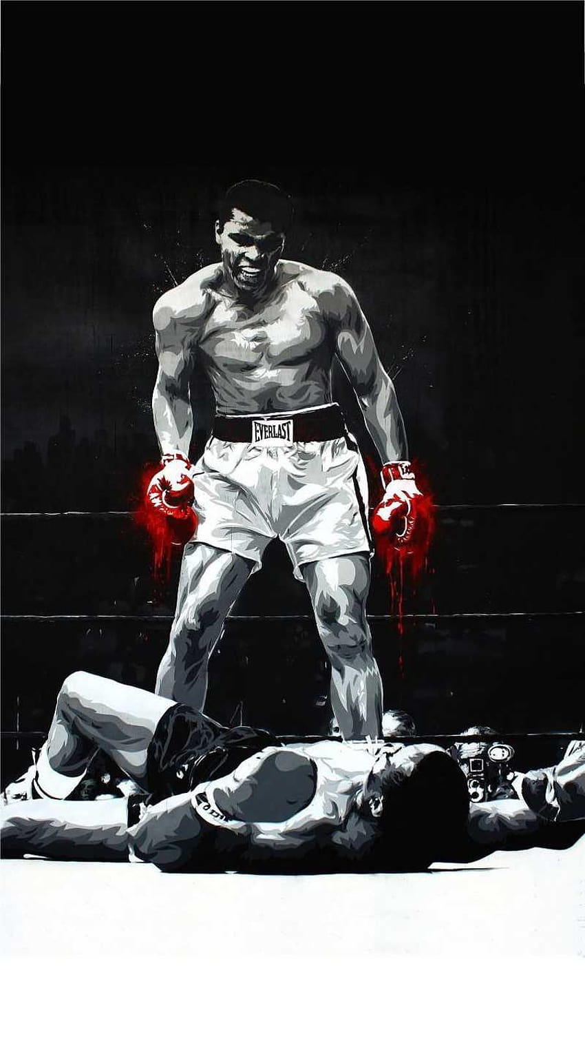 Muhammad Ali, argila de cássio Papel de parede de celular HD