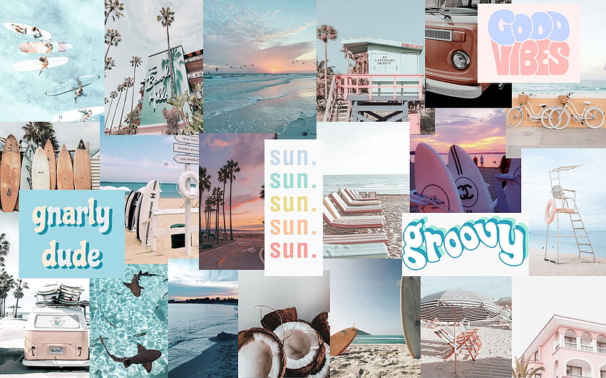 Aesthetic Collage, summer aesthetic chromebook HD wallpaper | Pxfuel