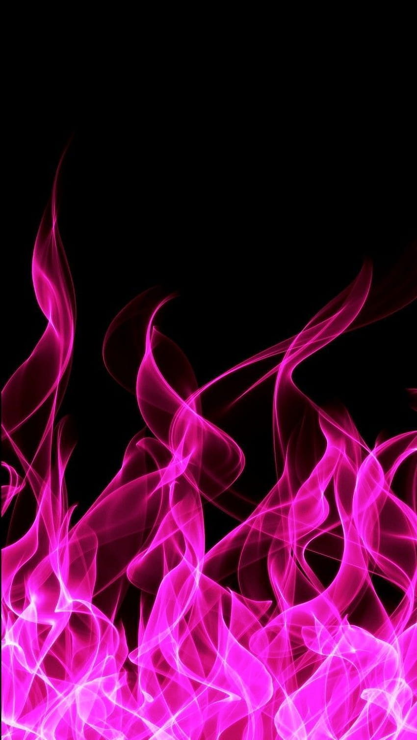 Pink Flames, fiamme estetiche Sfondo del telefono HD