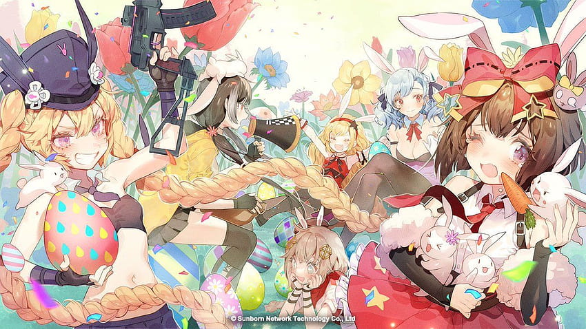 Easter Bunny, girls, anime HD wallpaper | Pxfuel