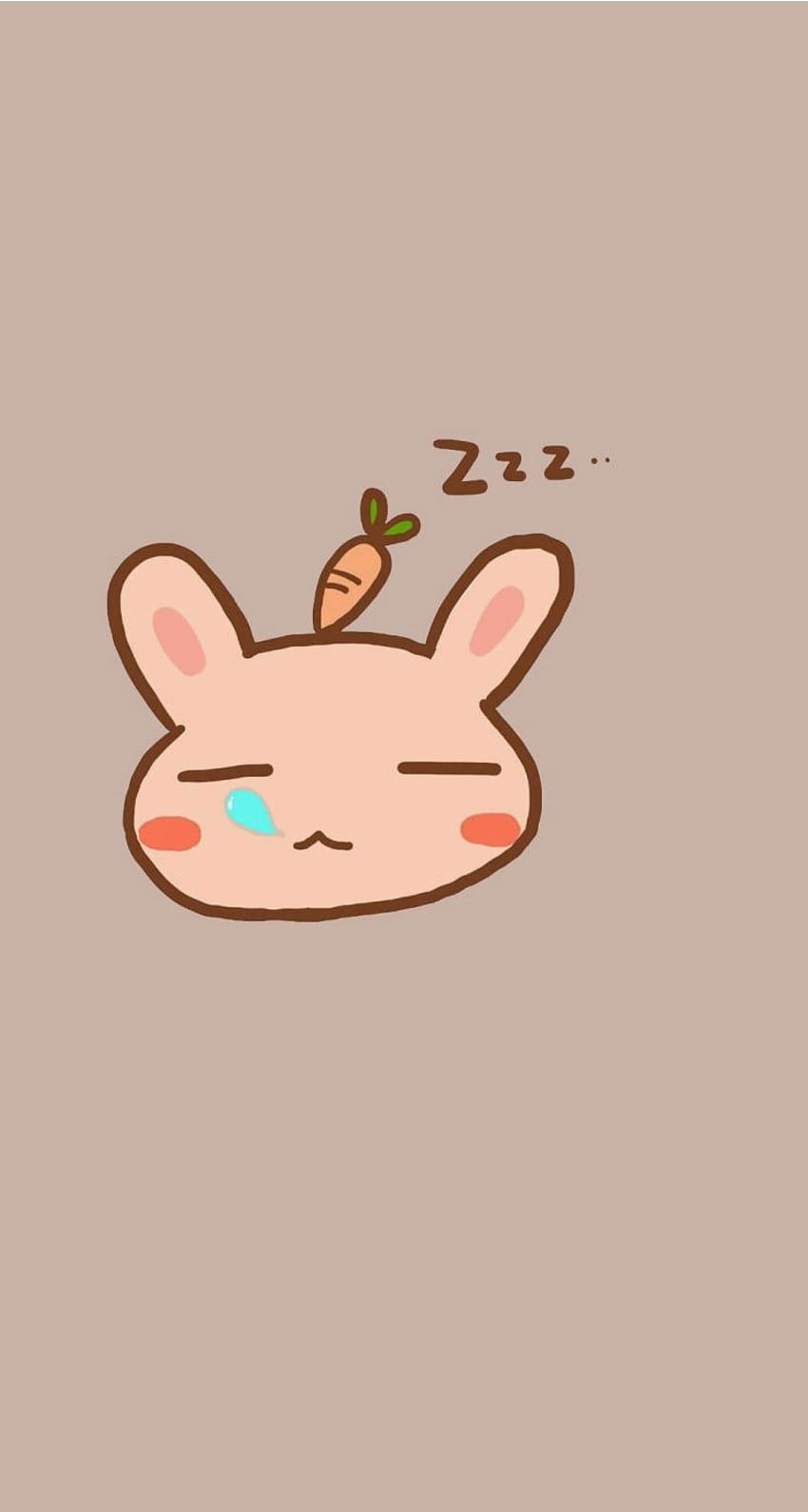 Sleeping bunny. Tap to see 8 Cartoon Sleepy Animals Zzz, sleepy cute animals HD phone wallpaper