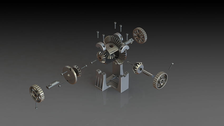 Solidworks Render of a Differential [3840x2160] : HD wallpaper