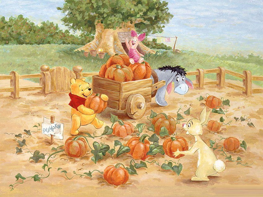 thanksgiving day pooh, winnie the pooh day HD wallpaper
