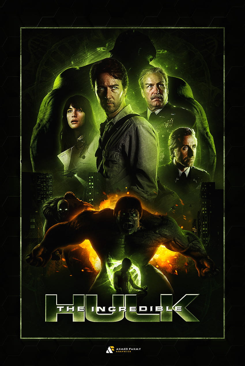 The Incredible Hulk Custom Poster on Behance, niesamowity plakat Hulka Tapeta na telefon HD