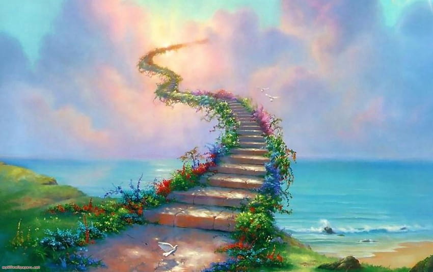 天国への階段、天国で 高画質の壁紙