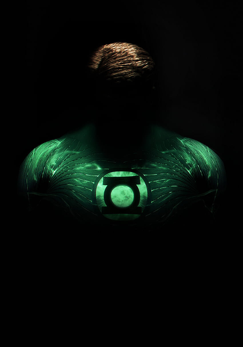 ArtStation, green lantern silhouette HD phone wallpaper