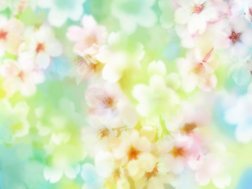 Fleurs fantastiques de manipulation, Manipulation numérique de fleurs 1024x768 49, fantaisie pastel Fond d'écran HD