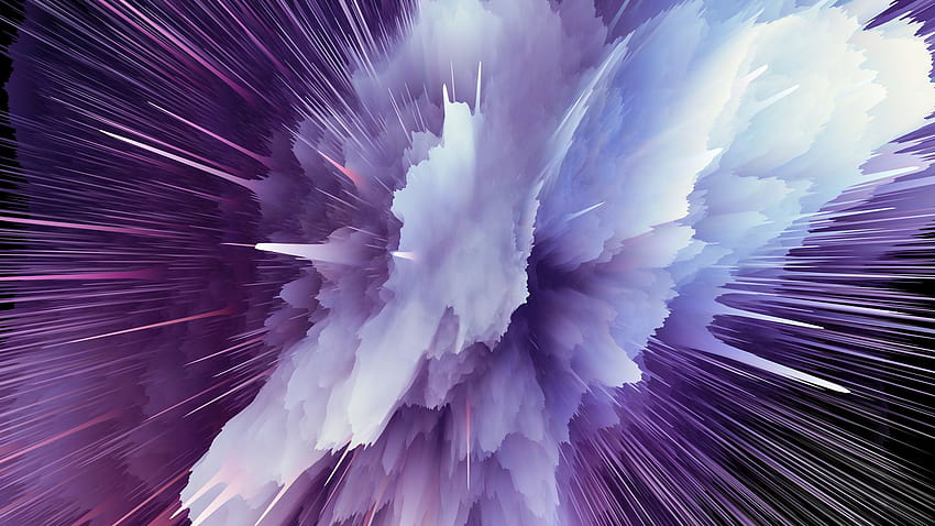 Particle explosion, Purple, , Abstract, abstract explosion HD wallpaper