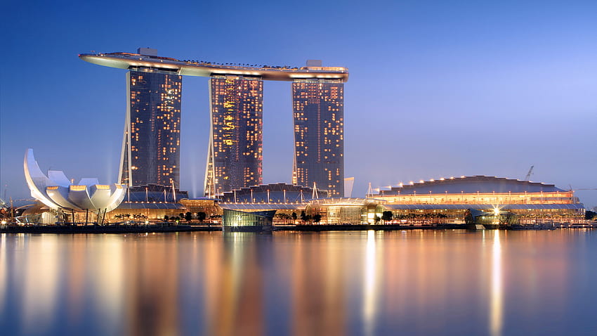 Marina Bay Sands, hotel, perjalanan, pemesanan, kolam renang, marina satu arsitektur singapura Wallpaper HD
