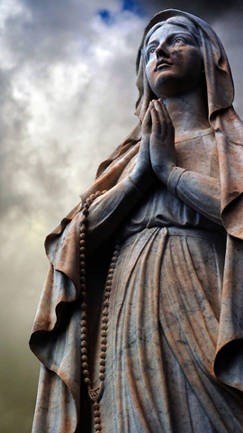 Virgin Mary statue 2 Samsung Galaxy S5, holy mary HD phone wallpaper