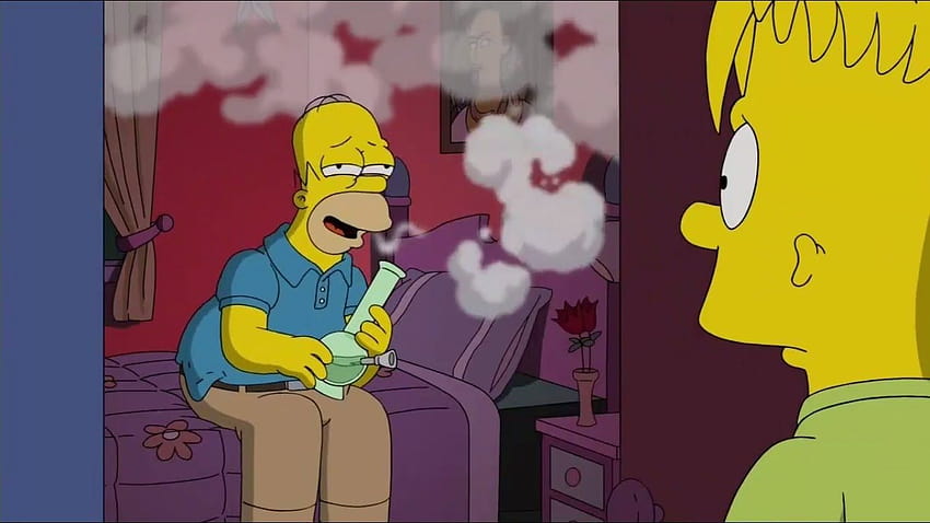 El mejor fanfic de Los Simpson de todos los tiempos: Simpsons Marijuana,  bart weed fondo de pantalla | Pxfuel