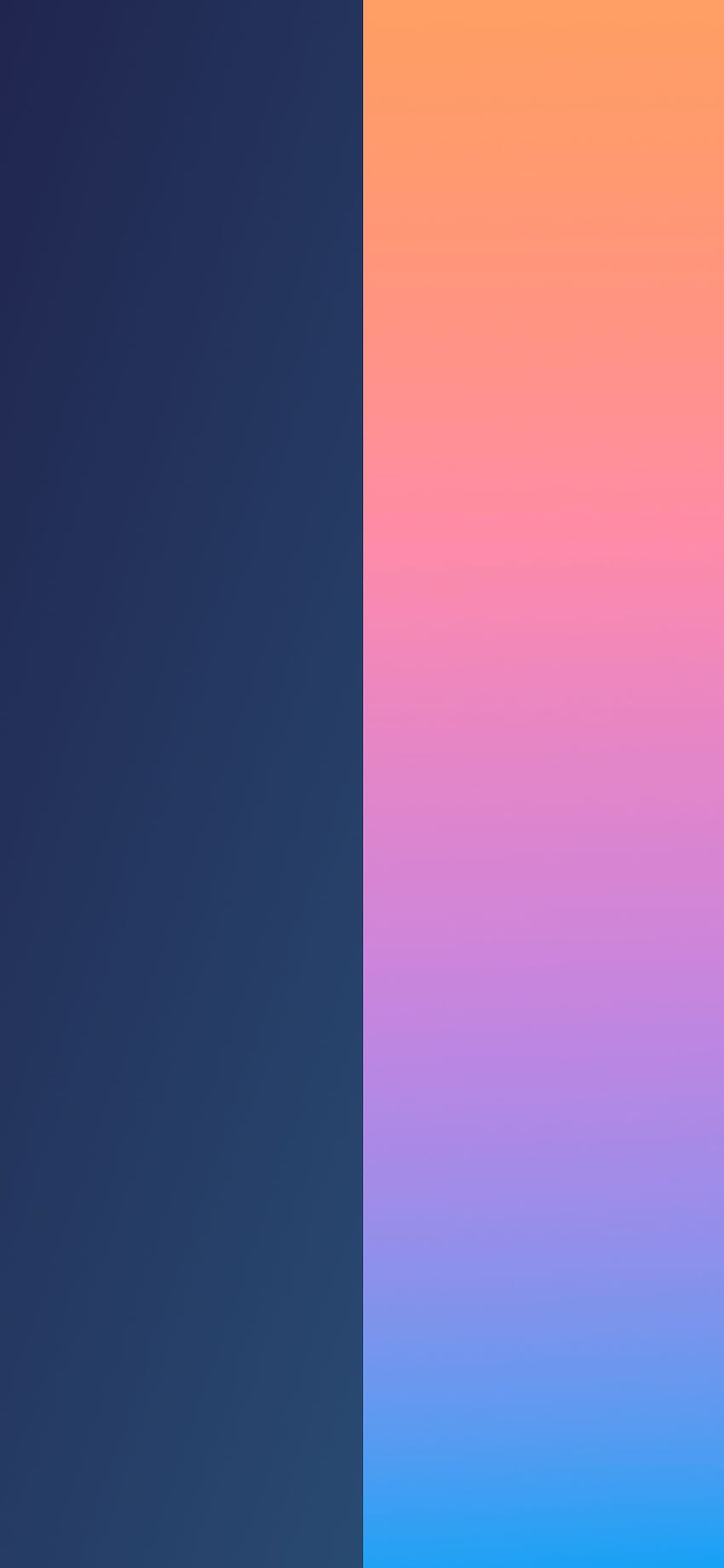 Duo iPhone dengan warna split, dua warna wallpaper ponsel HD