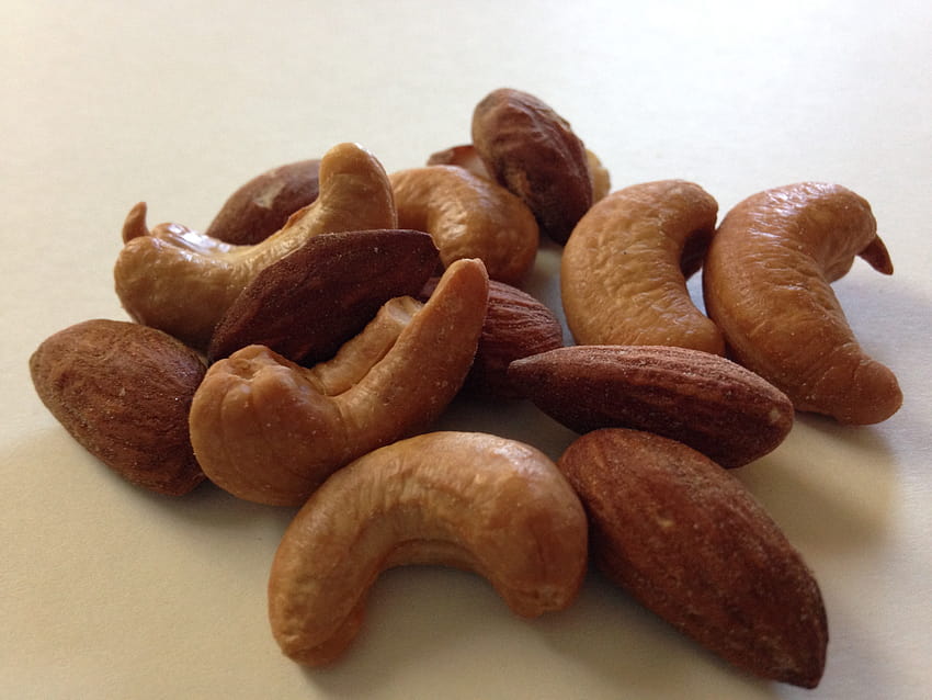 cashew and almond nuts, cashew nut HD wallpaper
